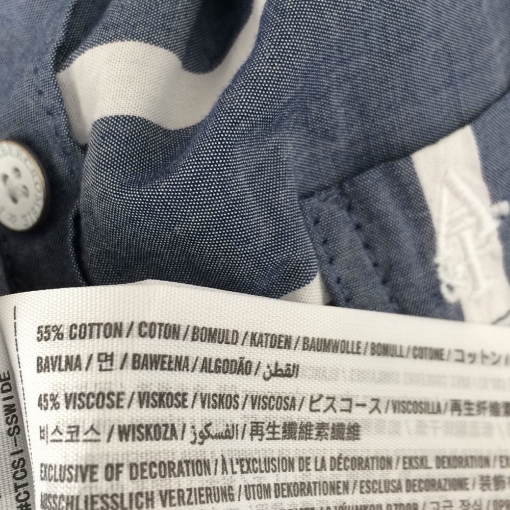 Abercrombie & Fitch soft chambray striped - Picture 4 of 8